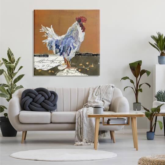 Stupell Industries Country Farm Chicken Collage My Sunshine Sentiment Canvas Wall Art
